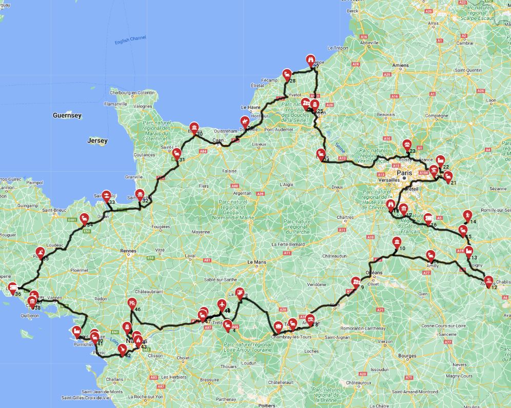 Angers Round Trip - Chteaux and Coastal Charms